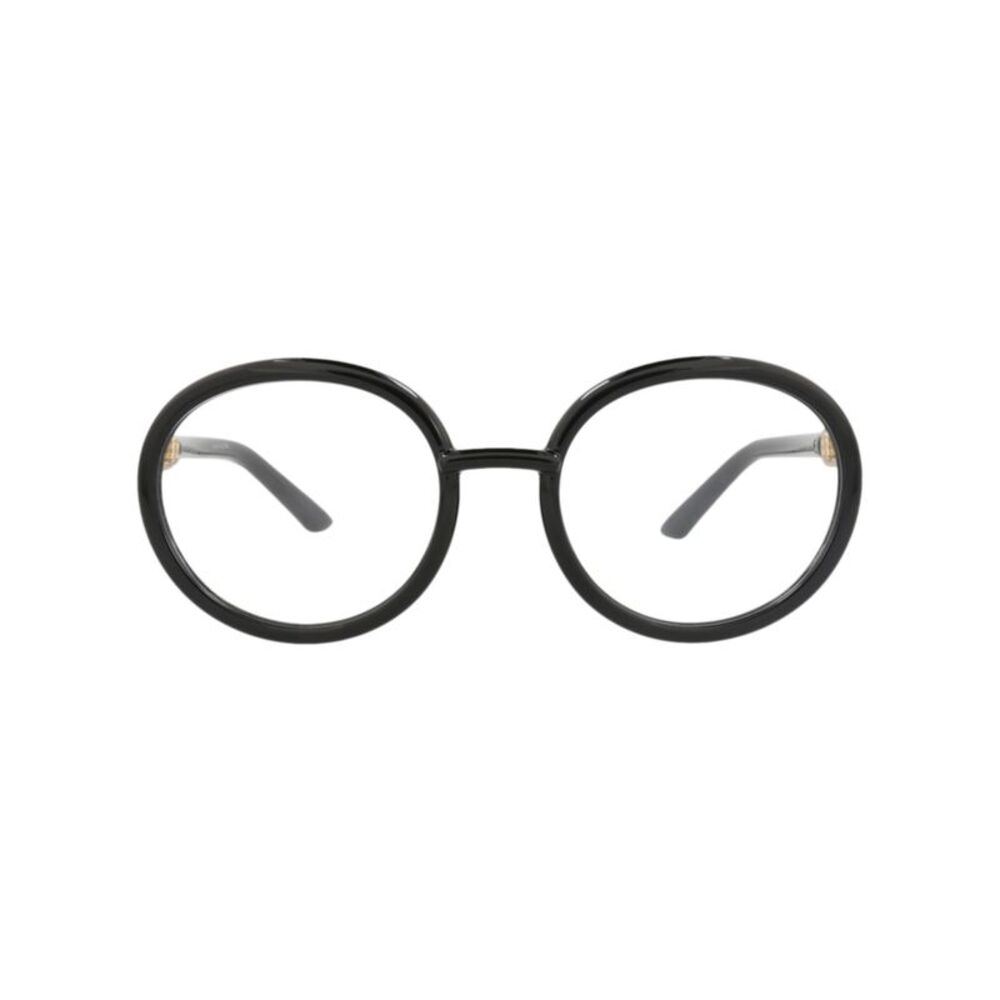 Gucci Round-Frame Injection Optical Frames Black Womens
